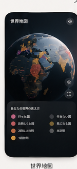 World map screen